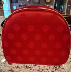 Estee Lauder Red Polka Dot Cosmetic Case